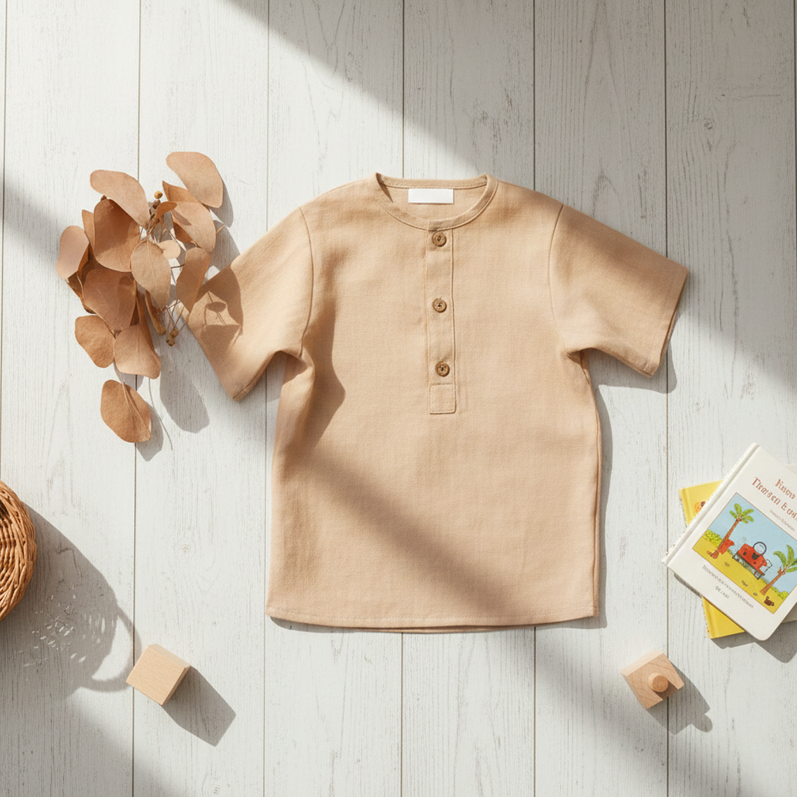 Molde Digital Polera Bebe Con abotonadura, Pack Talles 1 Al 5 1