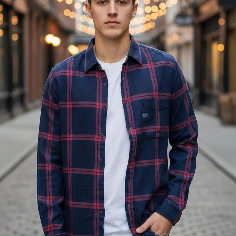 Molde Digital Camisa Manga Larga Hombre Pack Talles S A Xxl 1