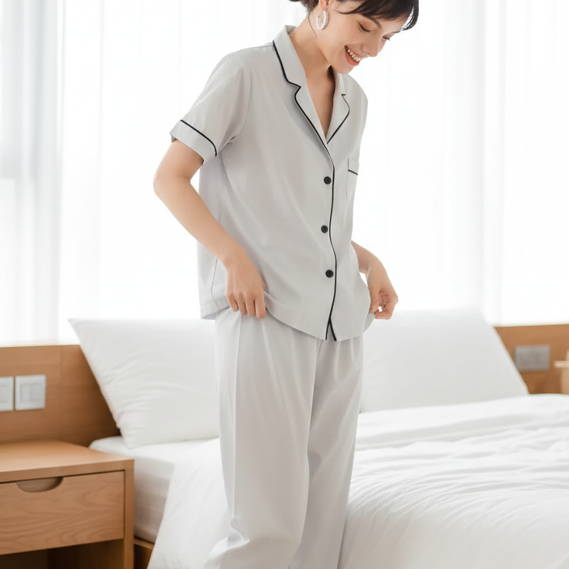 Molde Digital Conjunto Pijama Pantalon y camisa, pack 5 Talles! 1