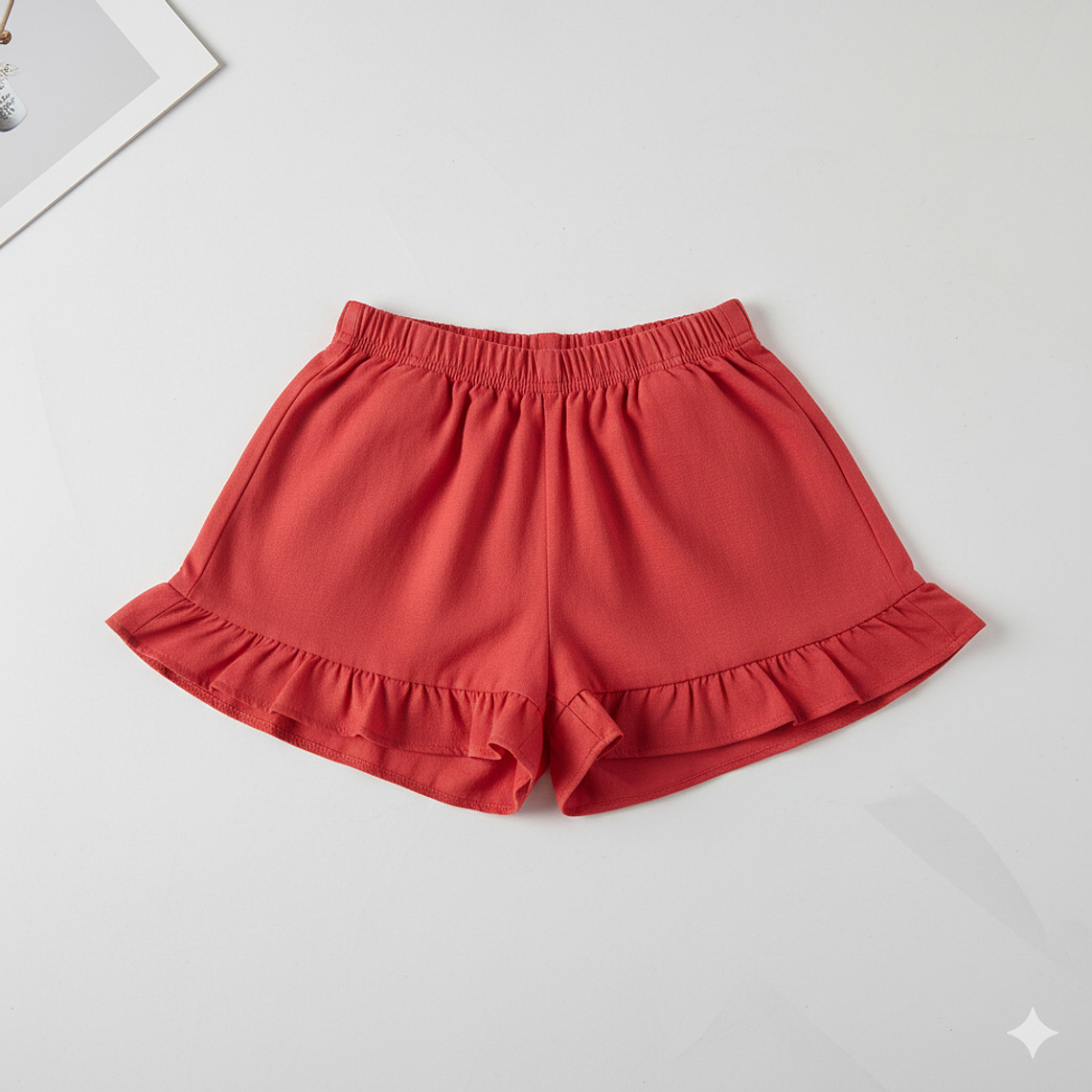 Molde Digital Short C/volado Ruedo Niña, Pack Talles 2 A 16 2