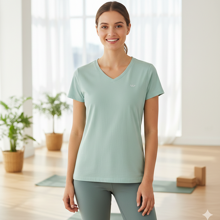 Molde Digital Remera Mujer Cuello V Pack Talles S A Xxl 1