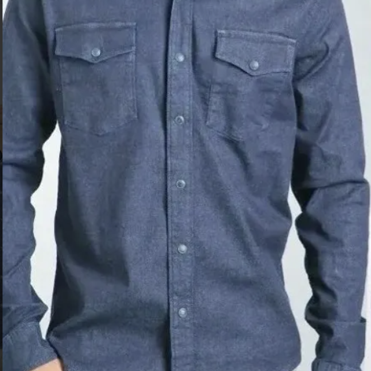 Molde Digital Camisa Hombre Con canesu en pico, talles S A Xxl 4