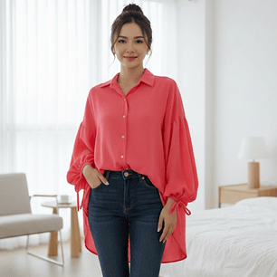 Molde Digital Blusa Camisera Manga Con Lazo, Pack Talles S A Xxl