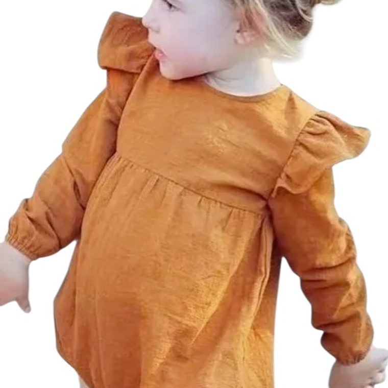 Molde Digital Body Beba Sisa Con Volado, Pack Talles 1 Al 5 1