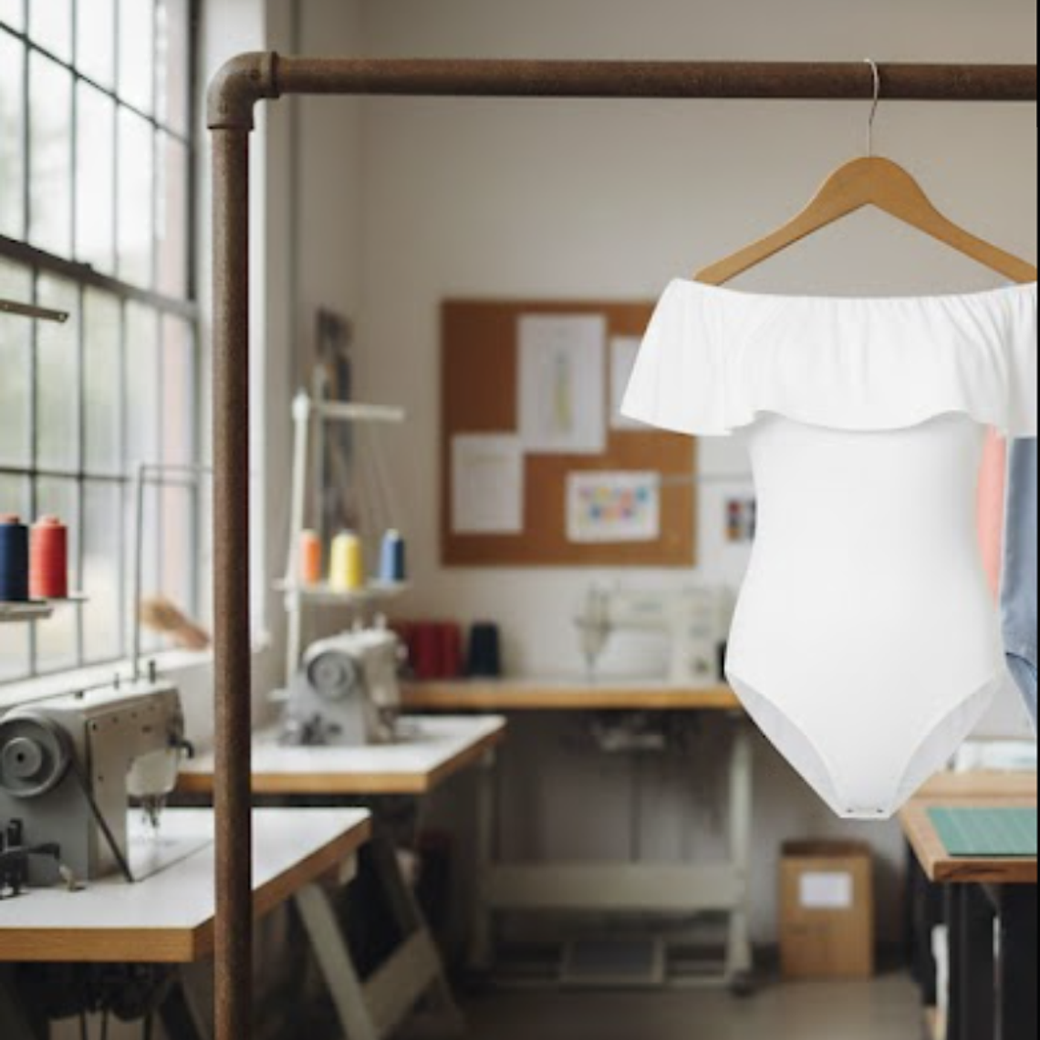 Molde Digital Malla Body Con Volado Escote Pack 5 Talles! 2