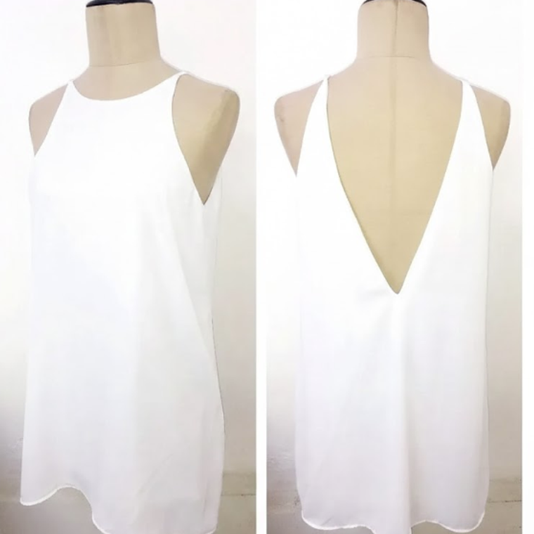 Molde Digital Vestido Evasee Cuello Redondo Talles S Al Xxl 1