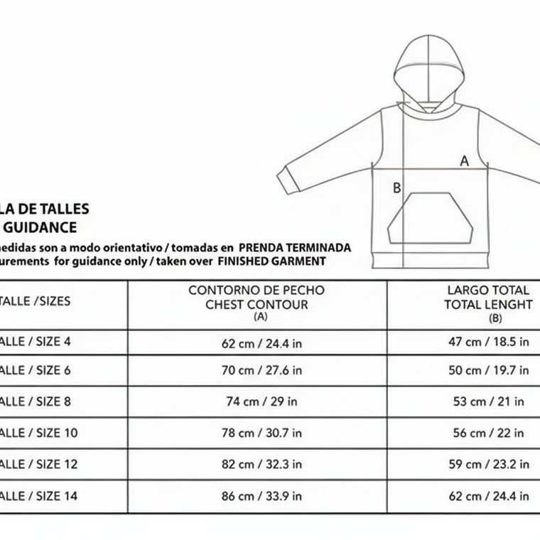 Molde De Costura, Patron Canguro Capucha Niños , Imprimible 3