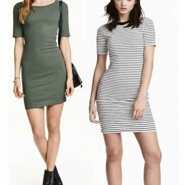 Molde Digital Vestido Corto Cuello Redondo Pack 5 Talles! 1