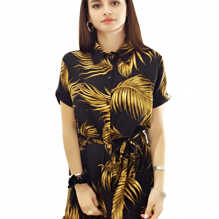 Molde Digital Vestido Camisa Con Lazo, Pack Talles S Al Xxl 2