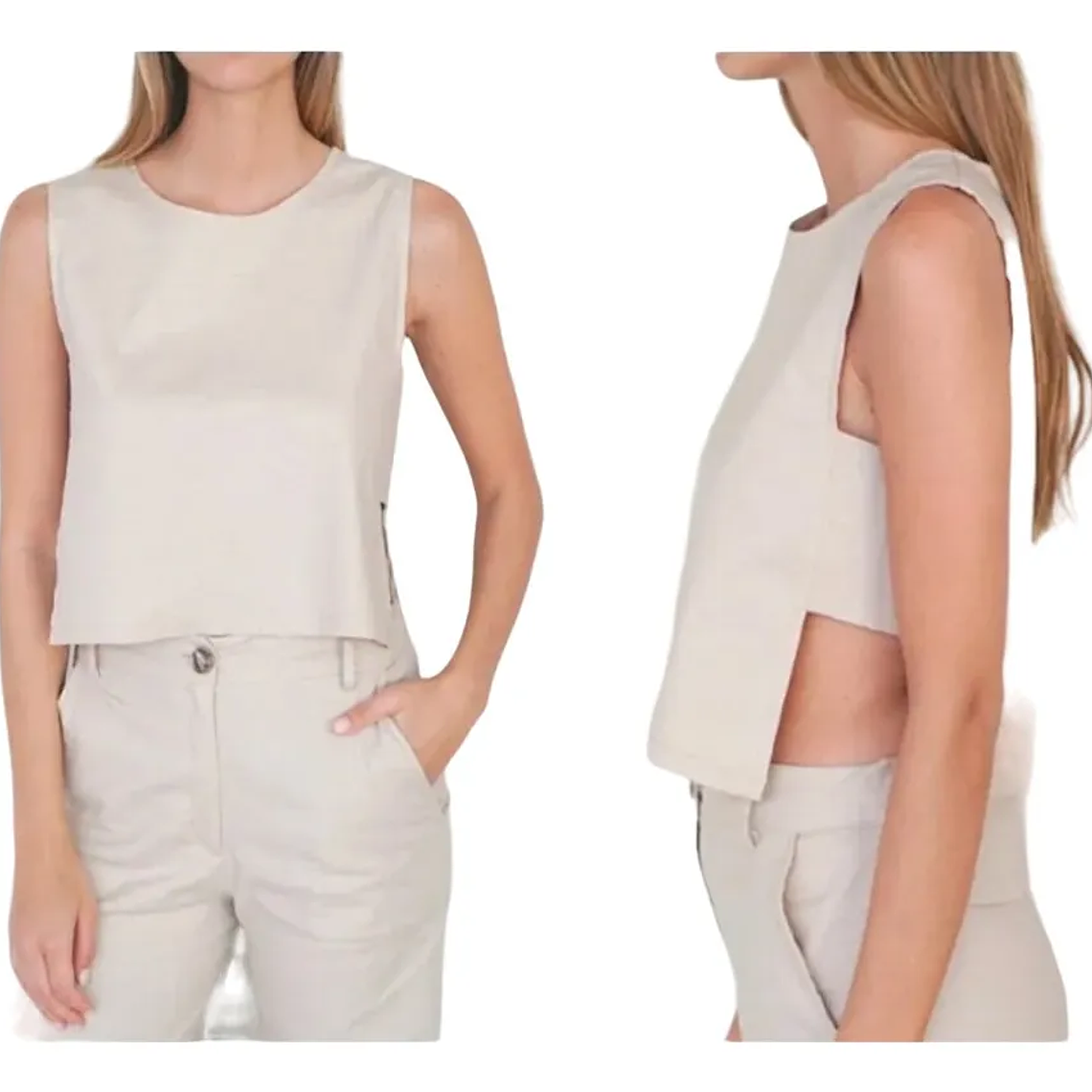 Molde Digital Top Con Detalle Al Costado, Pack Talles S A Xxl 2