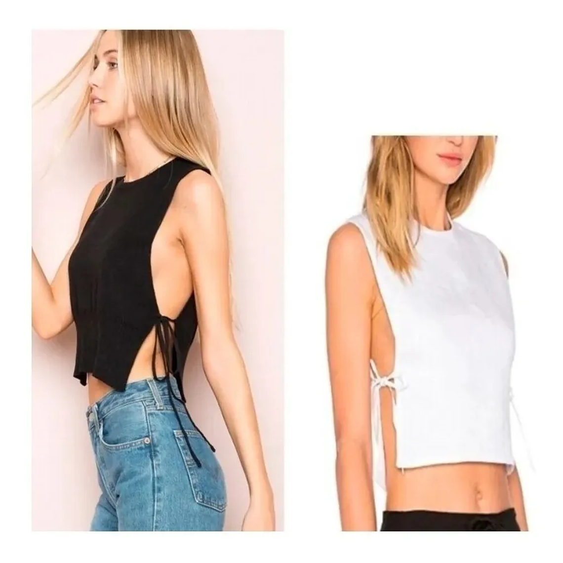 Molde Digital Top Con Lazos Al Costado, Pack Talles S A Xxl 1