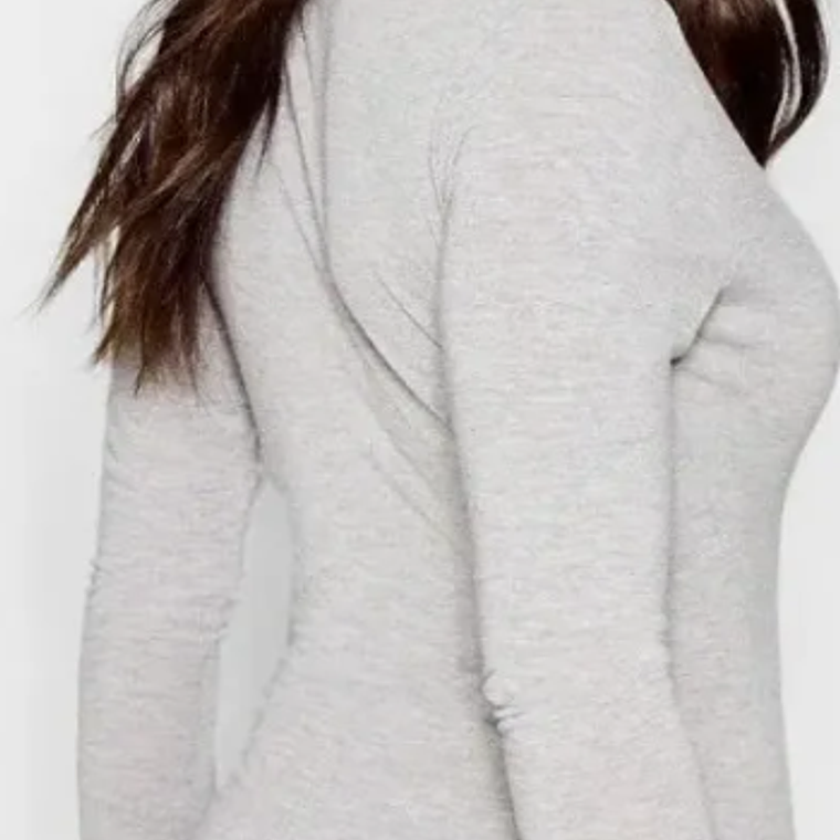 Molde Digital Malla Body Manga Larga Escote V Pack 5 Talles 3