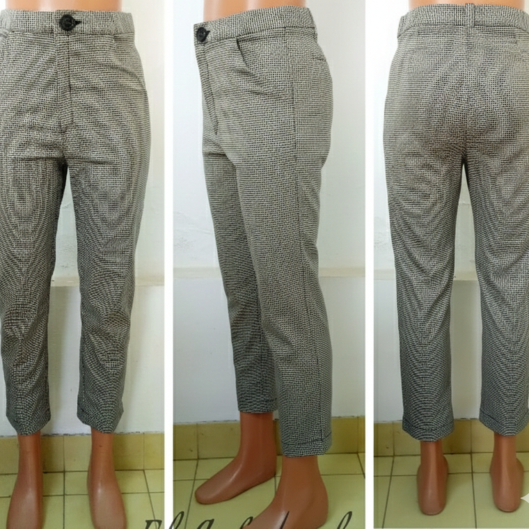 Molde Digital Pantalon Semi Capri, patron Pack Talles S A Xxl 3