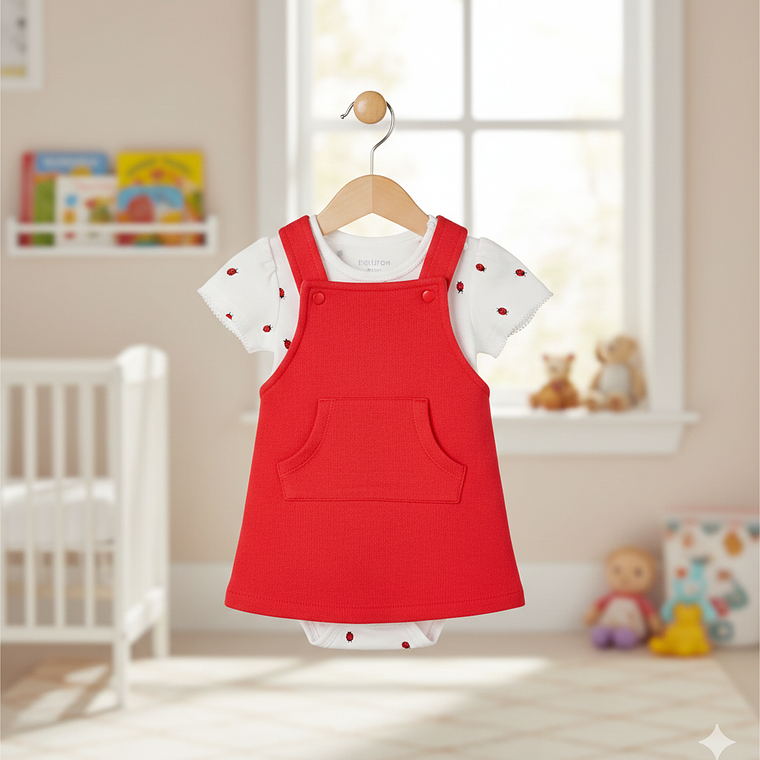 Molde Digital Vestido Jumper Beba, Patron Pack Talles 1 Al 5 1