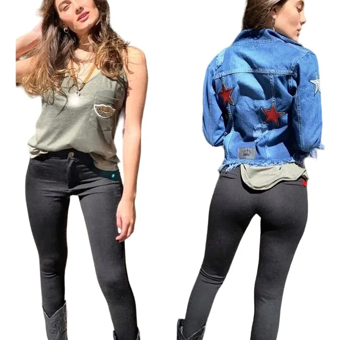 Molde Digital Calza Simil Pantalon Con canesú Talles S A Xxl 3