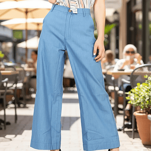 Molde Digital Palazzo Denim Patron Pack Talles S A Xxl