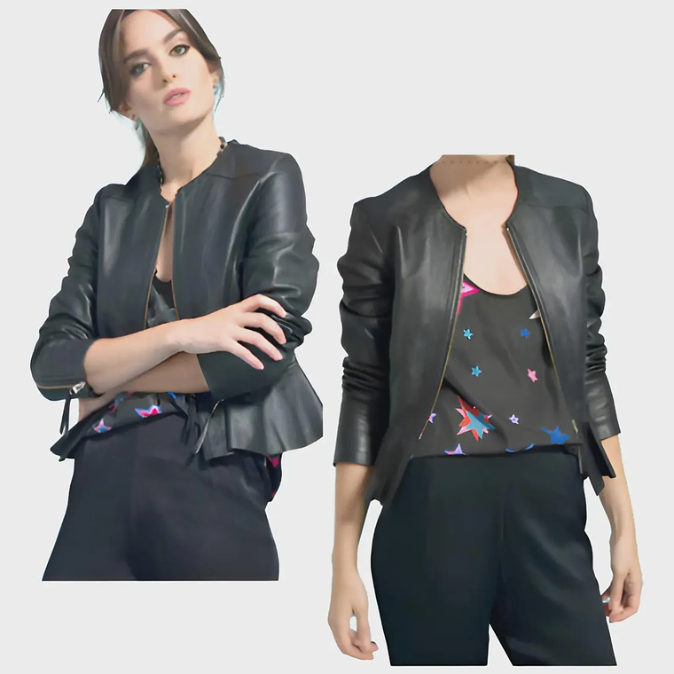 Molde Digital Chaqueta Cuerina Volado Ruedo Pack 5 Talles! 2