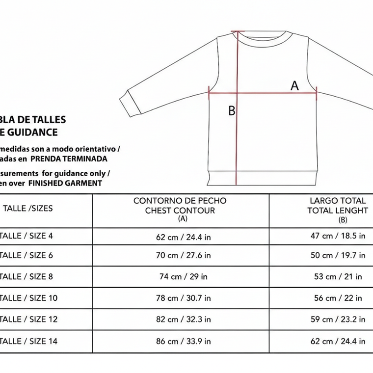 Molde De Costura, Patron Polerón Clásico Niños, Imprimible 3