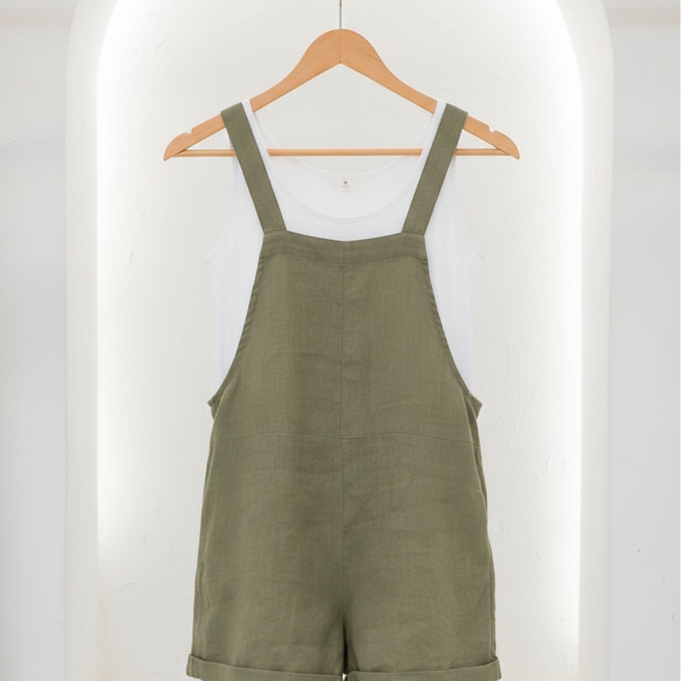 Molde Digital Jardinero / Overol Corto, Pack Talles S Al Xxl 1