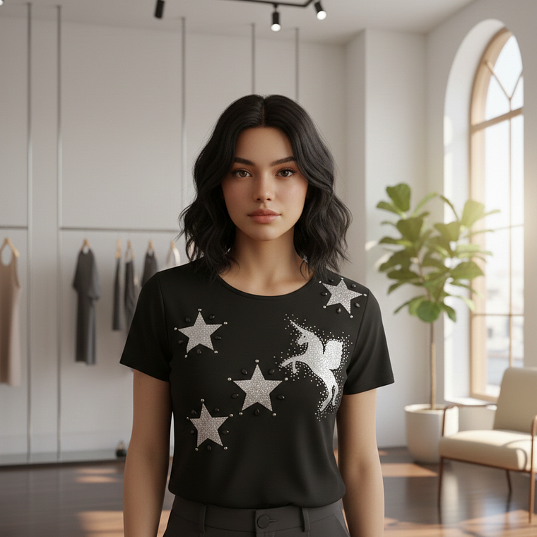 Molde Digital Remera Mujer C/tajito Costados Talles S A Xxl 1