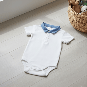 Molde Digital Body Bebe Cuello Camisero, Pack Talles 1 Al 5