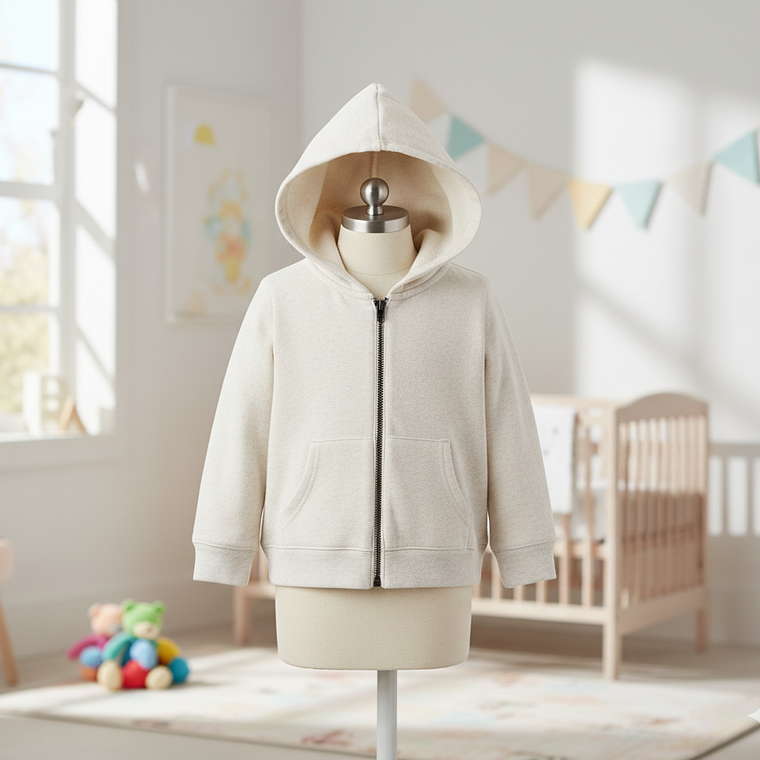 Molde Digital Campera Bebe C / Capucha Pack Talles 1 Al 5! 2