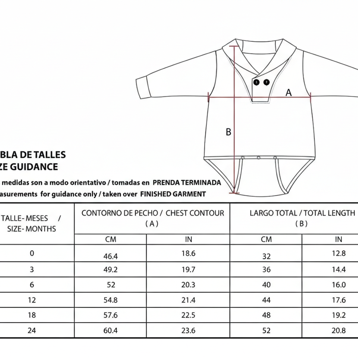 Molde De Costura, Patron Body Polo Bebe , Imprimible 2