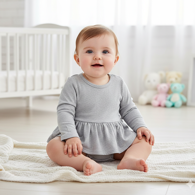 Molde Digital Body Beba Semifalda Volado Pack Talles 1 Al 5 1