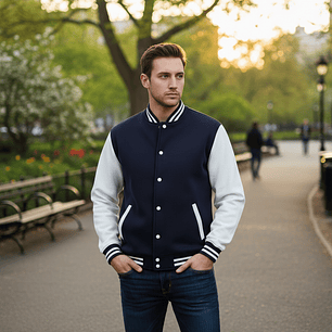 Molde Digital Campera Estilo Universitario Pack 5 Talles!