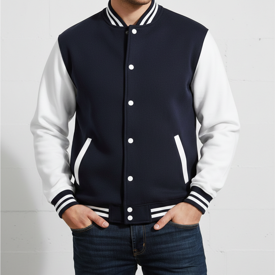 Molde Digital Chaqueta Estilo Universitario Pack 5 Talles! 1