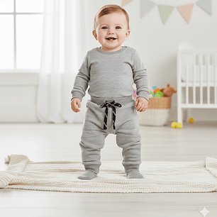 Molde Digital Pantalon Bebe Con Puño Pack Talles 1 Al 5