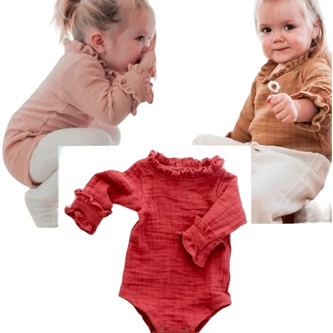 Molde Digital Body Beba Puños Con Volados, pack Talles 1 Al 5 2