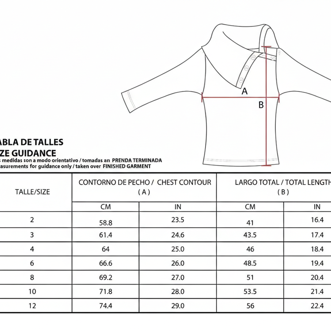 Molde De Costura, Patron Poleron M/larga Nena, Imprimible 4