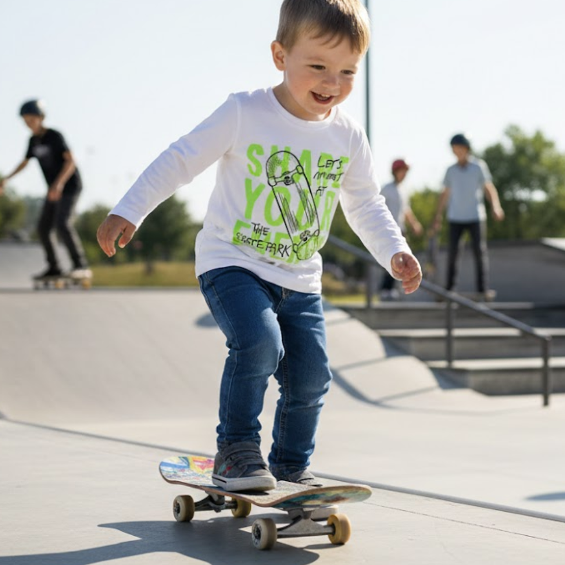 Molde Digital Polera Manga Larga Niños Pack Talles 2 Al 16 1