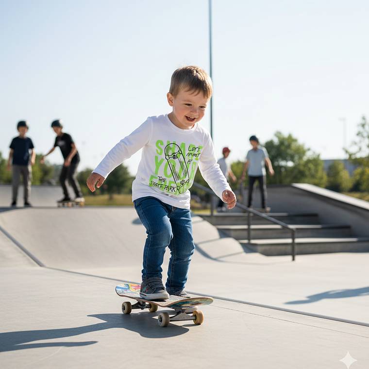 Molde Digital Polera Manga Larga Niños Pack Talles 2 Al 16 3