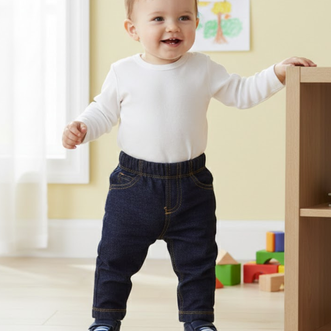 Molde Digital Pantalon Bebe Onda Jean Pack Talles 1 Al 5 1