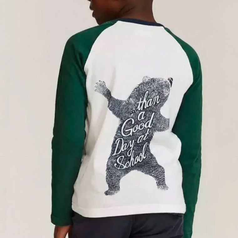 Molde De Costura, Patron Polera Ranglan Ml Nene, Imprimible 4