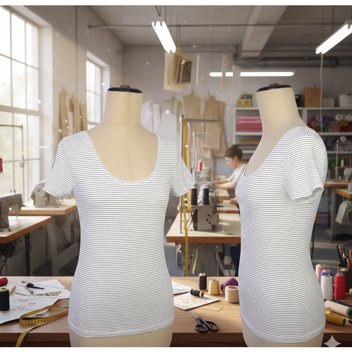 Molde Digital Remera Escotada Al Cuerpo Pack Talles S A Xxl 1