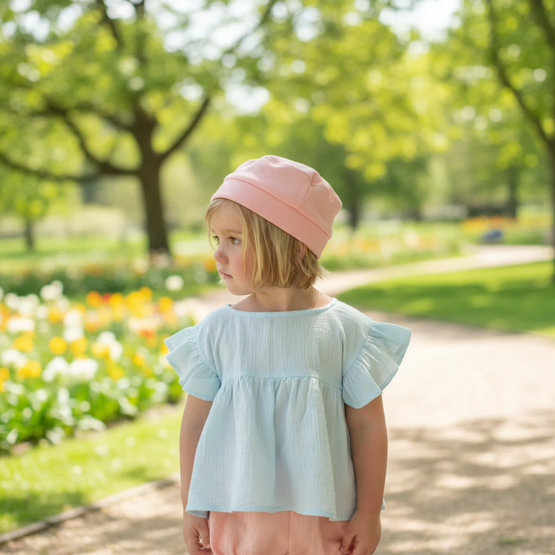 Molde Digital Remera Beba Manga Volado, Pack Talles 1 Al 5 1