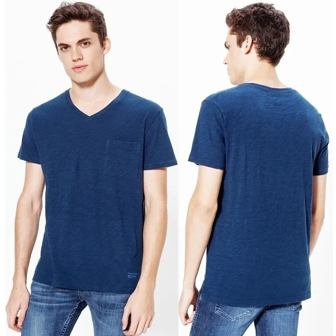 Molde Digital Remera Manga Corta Cuello V Pack 5 Talles! 2