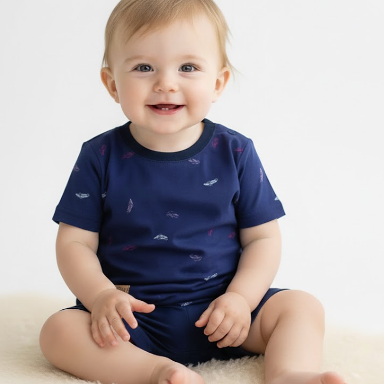 Molde Digital Remera Bebe Ruedo Curvo, Pack Talles 1 Al 5! 1