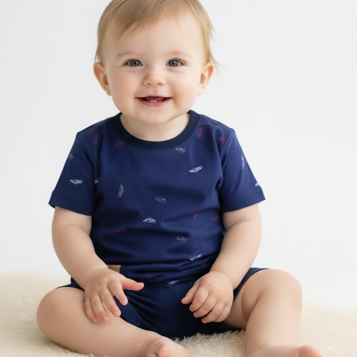 Molde Digital Polera Bebe Ruedo Curvo, Pack Talles 1 Al 5! 1