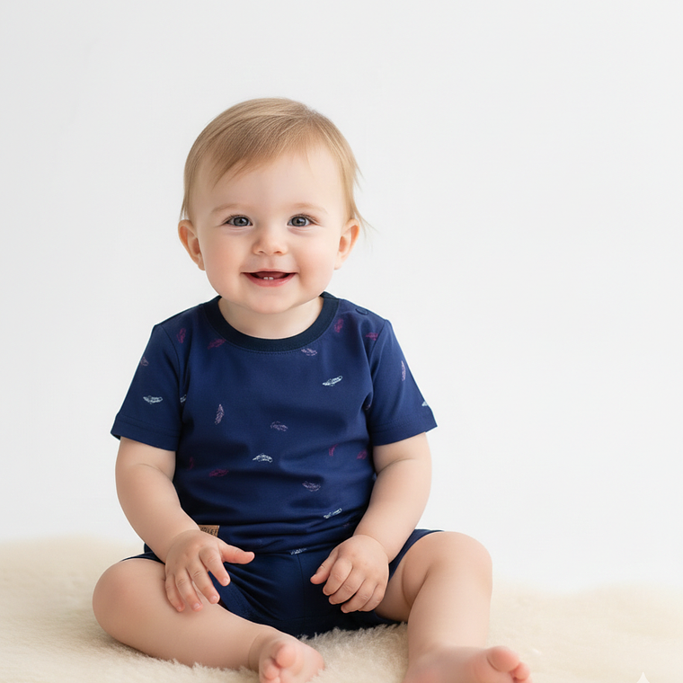 Molde Digital Polera Bebe Ruedo Curvo, Pack Talles 1 Al 5! 3