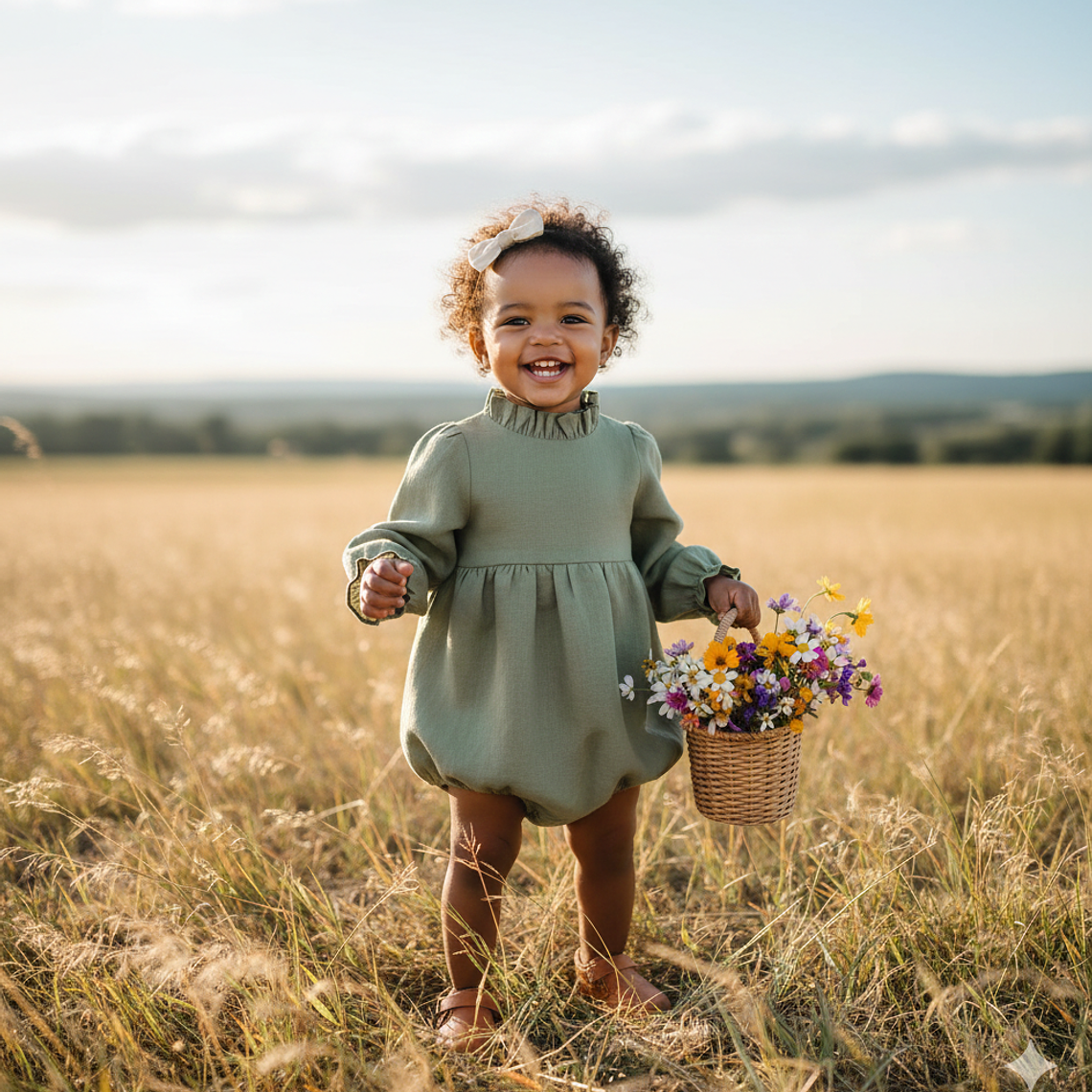 Molde Digital Body Bebe Cuello Alto Fruncido, Talles 1 Al 5 1