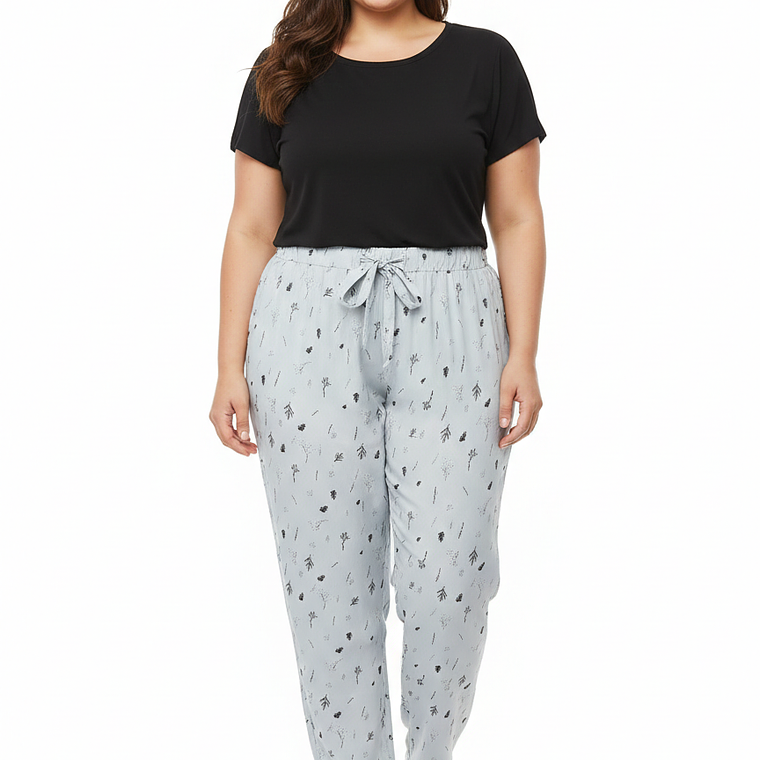 Molde Digital Pantalon Pijama Mujer, Pack Talles 3xl Al 7xl 1