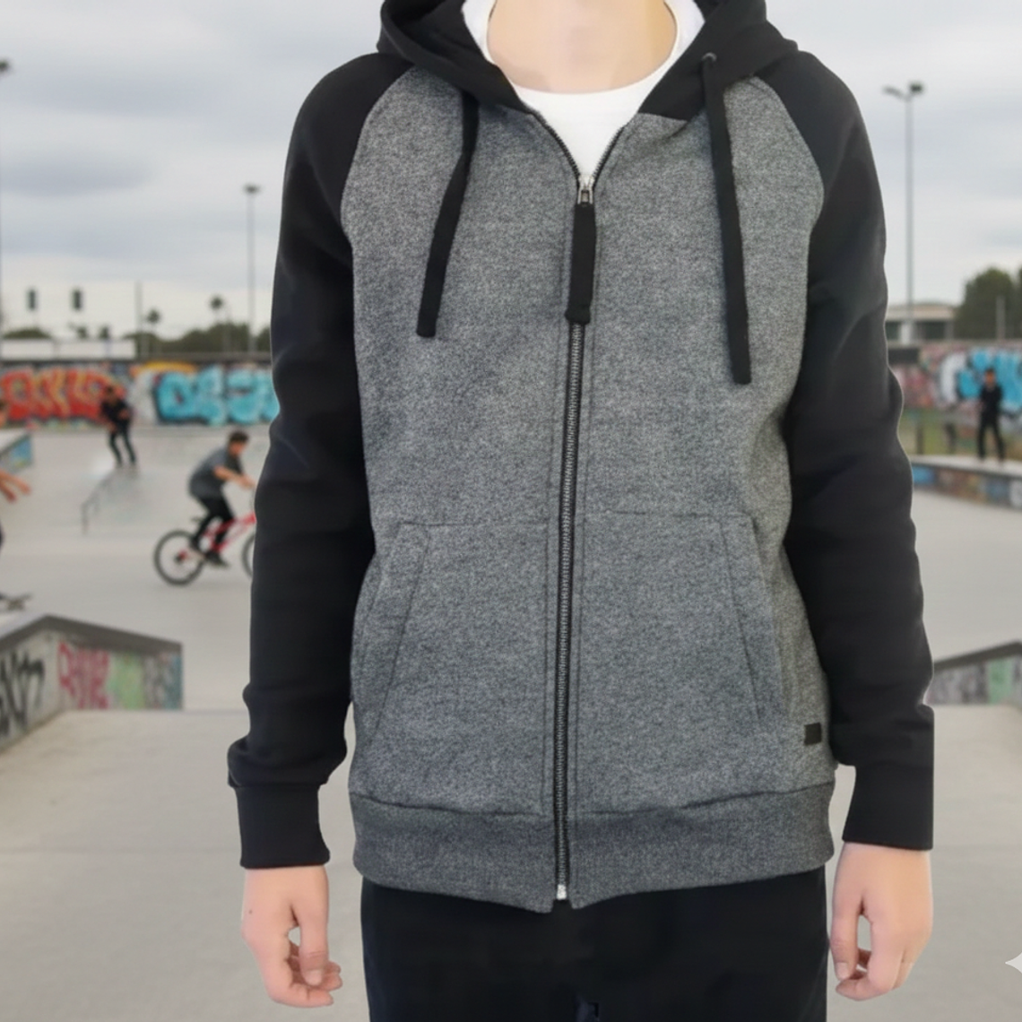 Molde Digital Chaqueta Ranglan C / Capucha Pack 5 Talles! 1