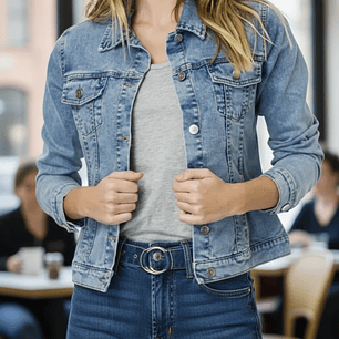 Molde Digital Chaqueta/campera Corte Jean, Talles S Al Xxl