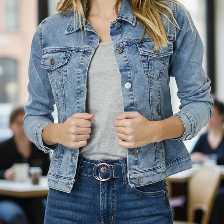 Molde Digital Chaqueta/campera Corte Jean, Talles S Al Xxl 1