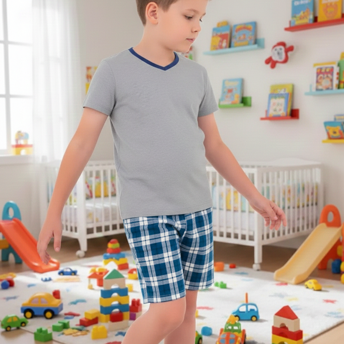 Molde Digital Short Pijama Niños, Patron Pack Talles 2 Al 16 2
