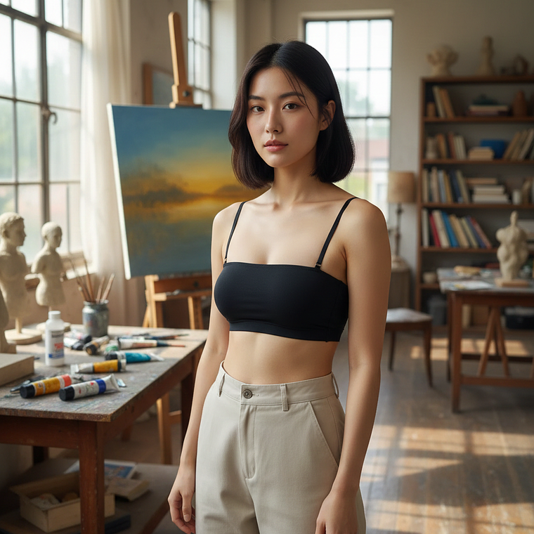 Molde Digital Bandeau - Crop Top C/breteles Talles S A Xxl 1